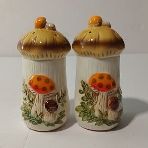 Vintage Merry Mushroom Spice Jars 70s Sears Roebuck Co Made In 78